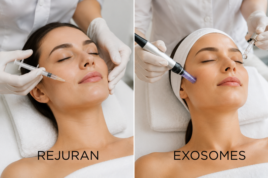 Rejuran vs Exosomes comparison key differences skin rejuvenation Melbourne